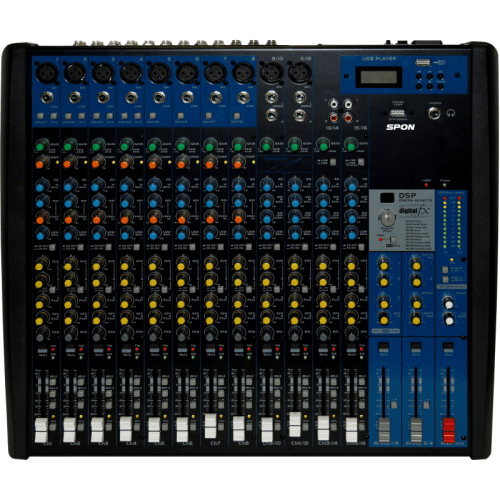 16-Channel Analog Mixing Console