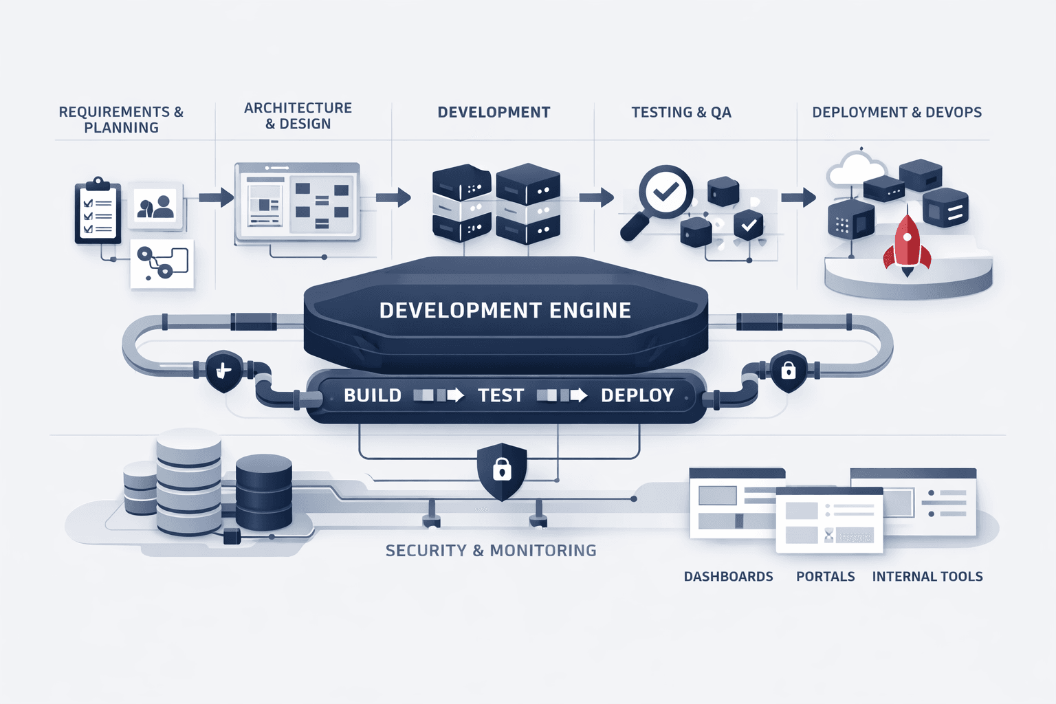Custom Application Development Dashboard